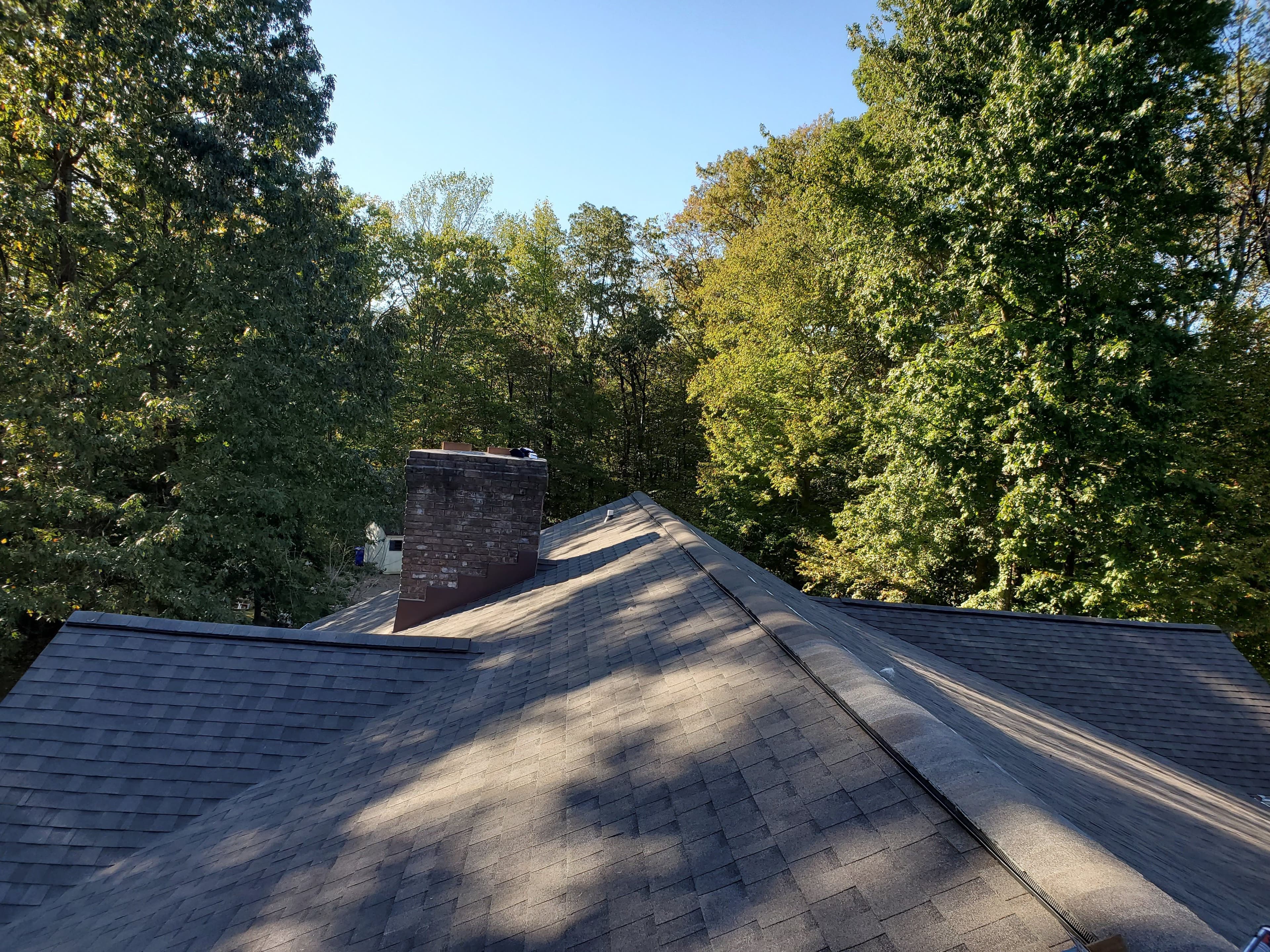 Architectural shingle roof replacement on a Gambrills, MD home by Apper Construction