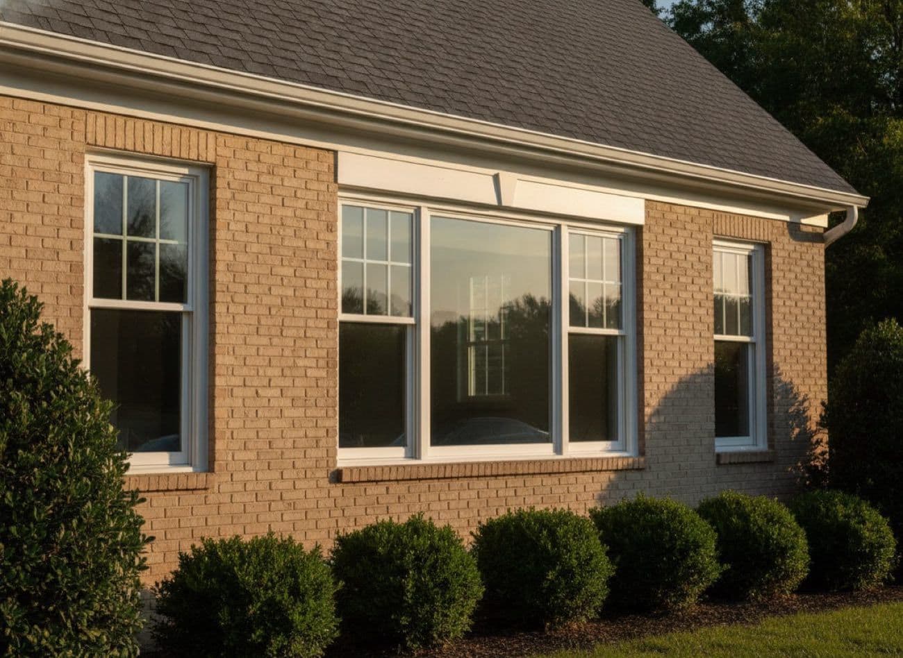 Energy-efficient replacement windows on a Severn, MD home by Apper Construction